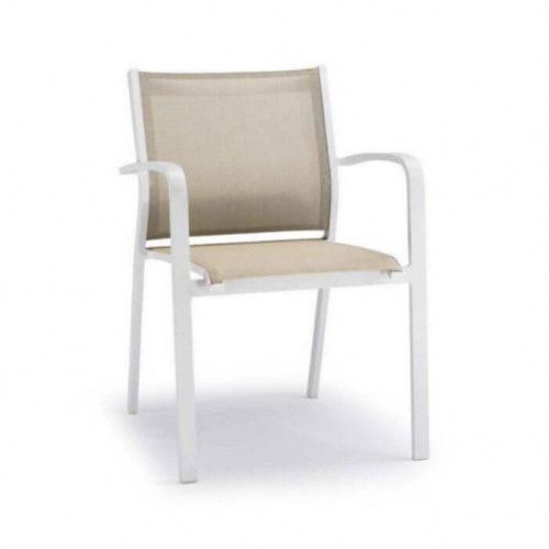 GR 936 Taupe minimalist Metal outdoor chairs