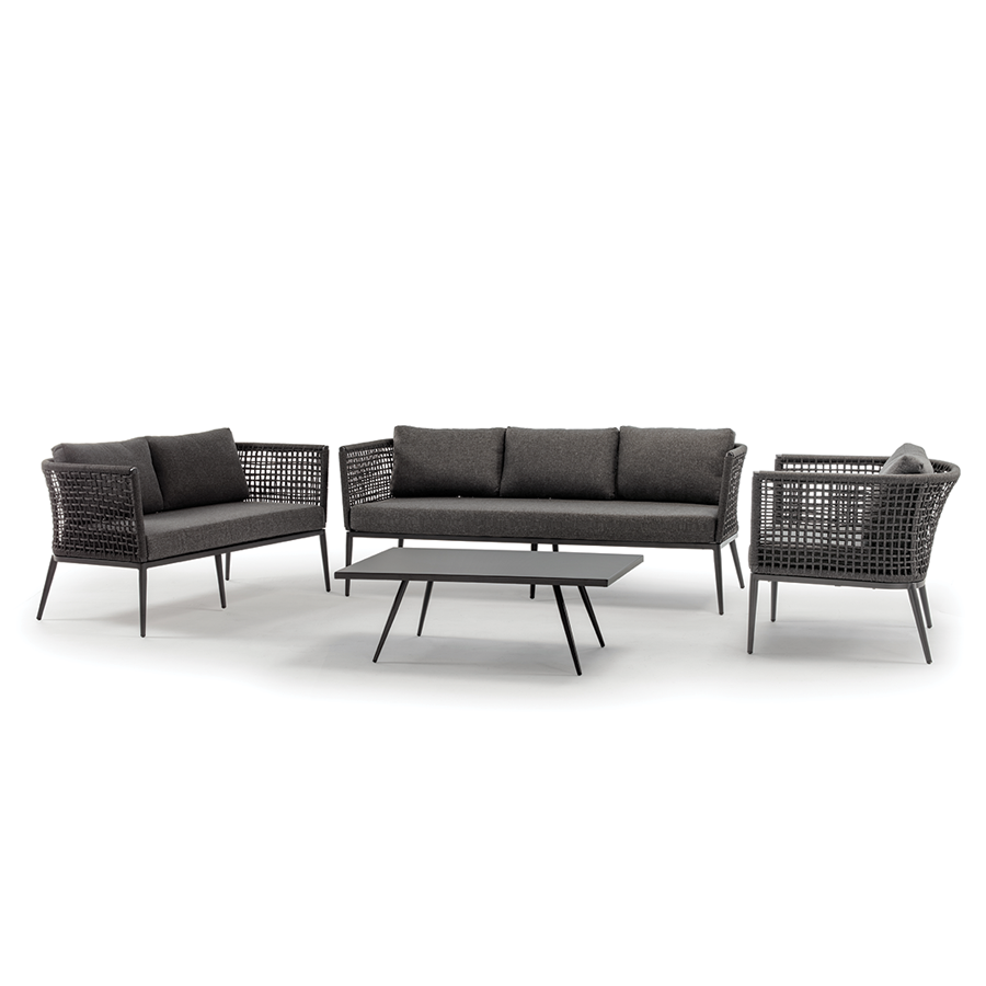 GR CUBA/3 Grey design Garden sofa set