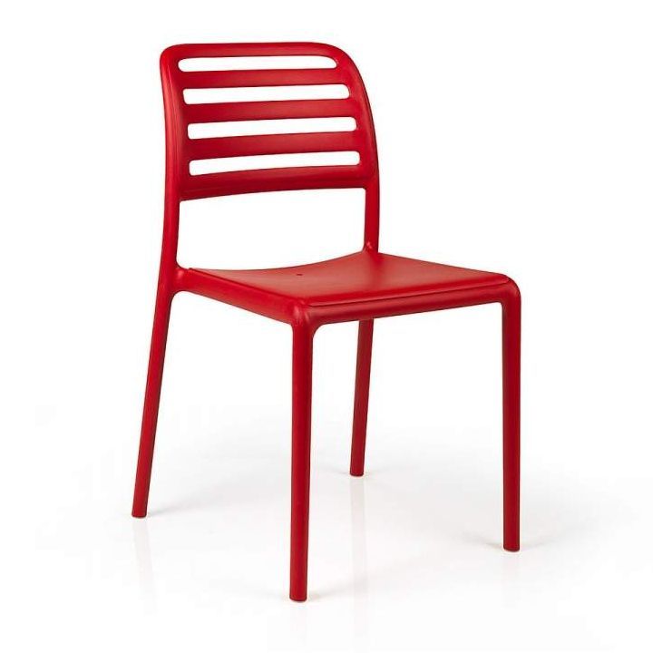 NARDI COSTA BISTROT Red classic Plastic outdoor chairs