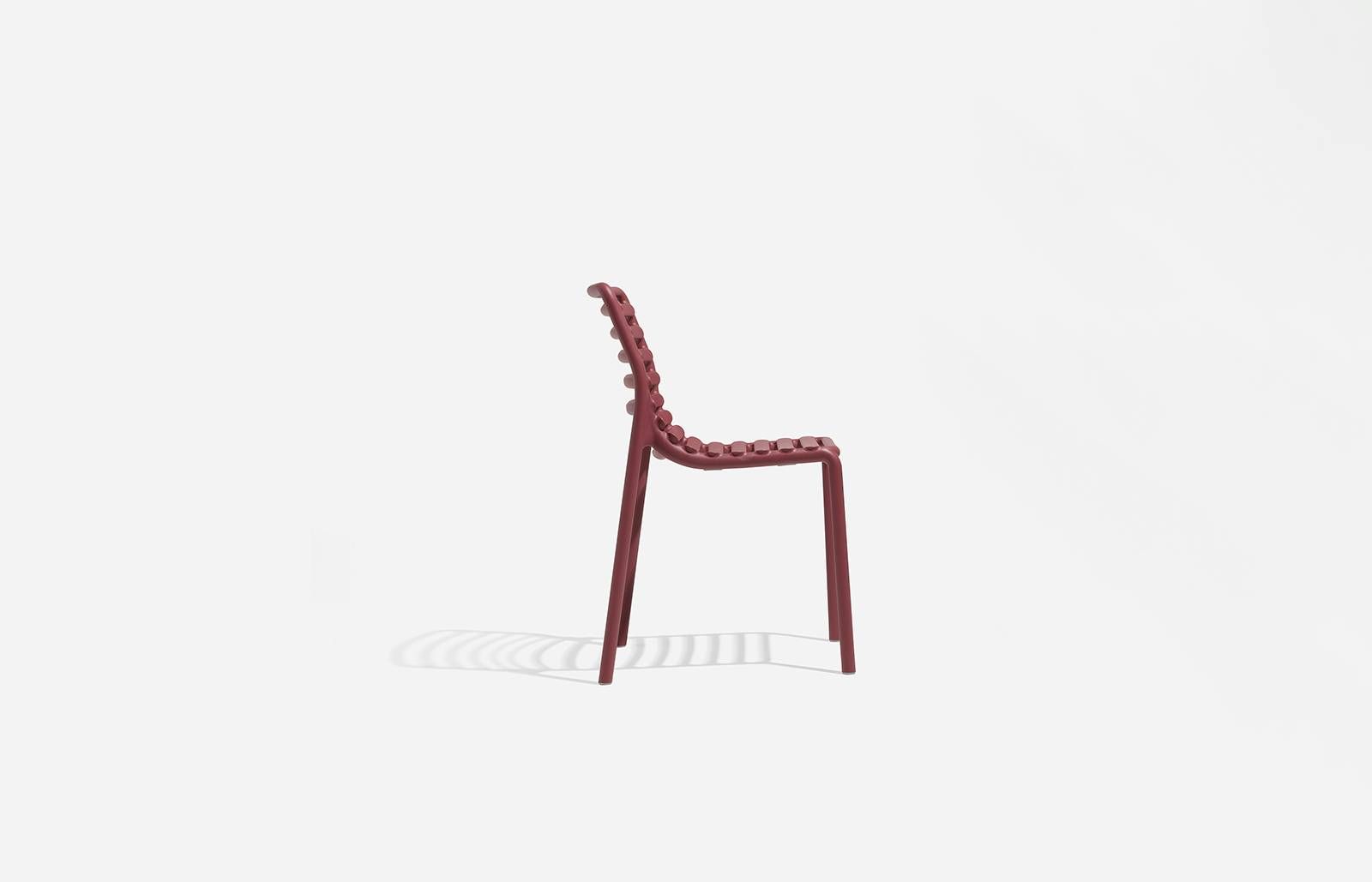 NARDI DOGA BISTROT Red modern Plastic outdoor chairs