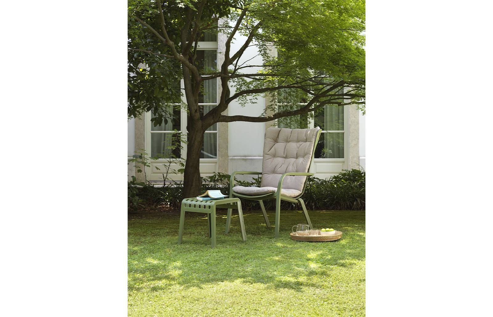 NARDI FOLIO Green design Plastic outdoor chairs