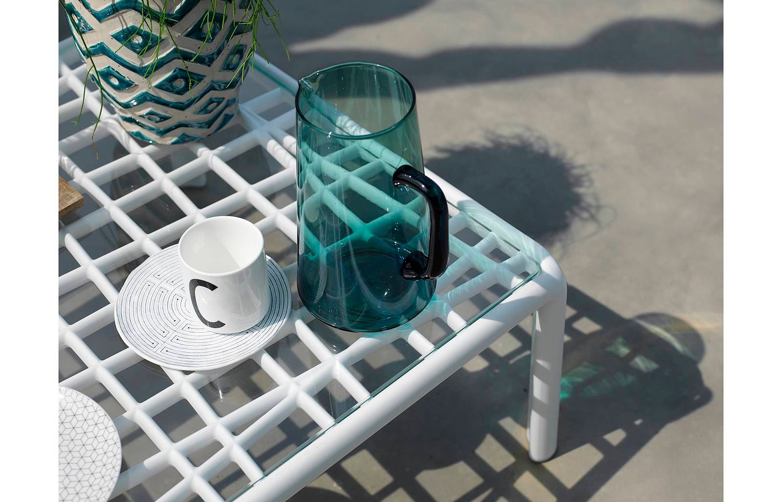 NARDI KOMODO White design Outdoor side tables