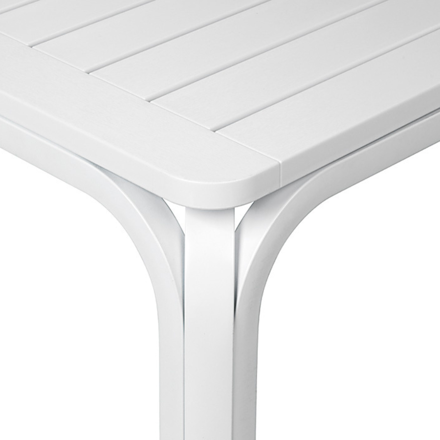 NARDI ALLORO 140-210 EXT White modern Complete outdoor tables