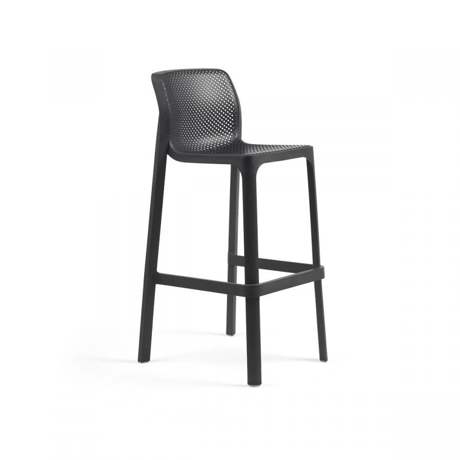 NARDI NET STOOL Multiple colors minimalist Plastic outdoor bar stools