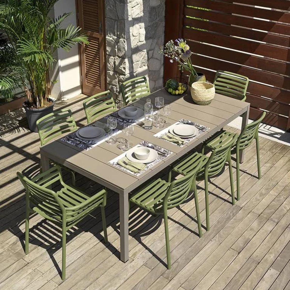 NARDI RIO 210 / DOGA Green minimalist Sets