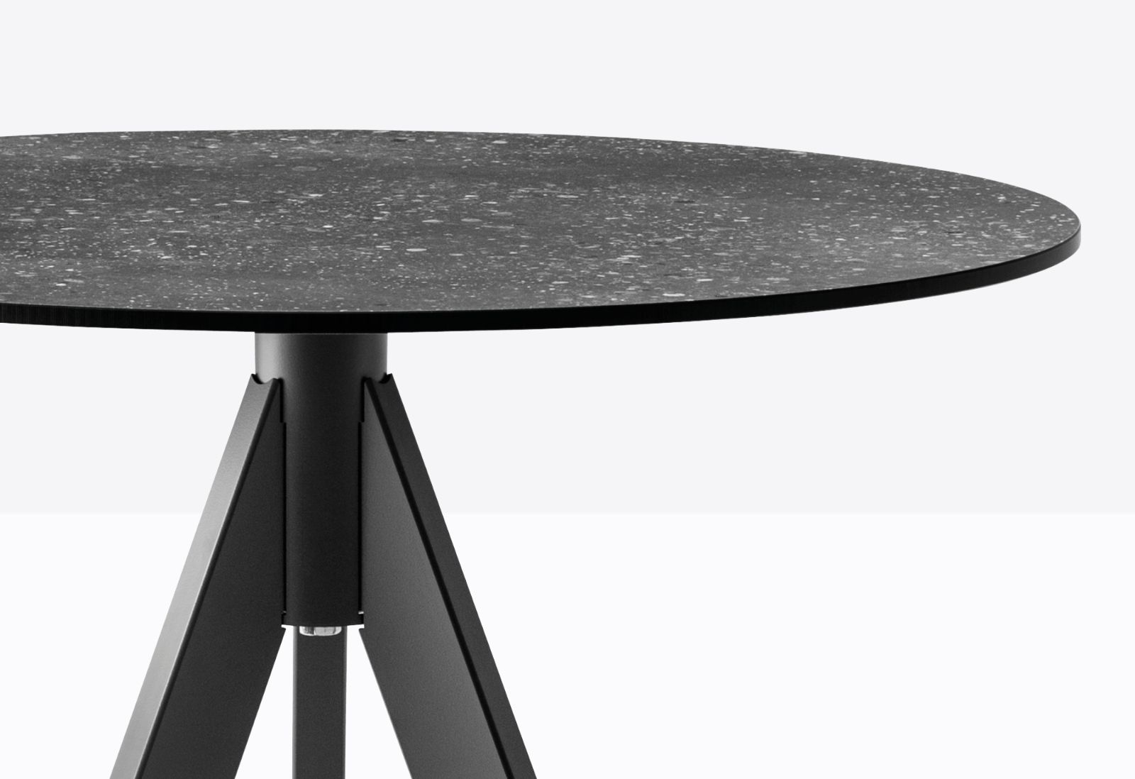 PEDRALI ARK 3 Black design Standard-height table legs