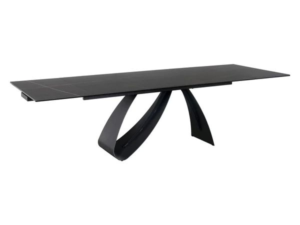 SI DIONA Black design Indoor extendable dining table