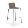 AT CANNES Szürke design Polirattan kültéri bárszék