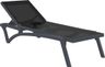 AT PACIFIC Black, Grey design Sunbed/Lounger