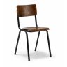 AT SCUOLA Black industrial Wooden indoor chair
