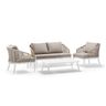 AT GRATTONI KOS/2 SET White, Beige design Outdoor lounge set