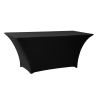 DL TABLE SPANDEX 180x80 Fekete klasszikus Konferencia, bankett spandex huzat