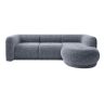 PZ BLUEBELL Szürke design Sarokgarnitúra
