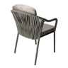 DL ARON Grey design Rattan garden chair