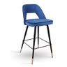 DL FANNY RUBY utolsó 1db Blue elegant Upholstered indoor bar stool