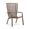 NARDI FOLIO Brown design Plastic outdoor chairs