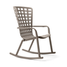 NARDI FOLIO ROCKING Taupe design Plastic outdoor chairs