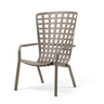 NARDI FOLIO Taupe design Plastic outdoor chairs