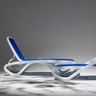 NARDI ALFA White classic Plastic sun loungers