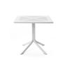 NARDI CLIP 70 White minimalist Complete outdoor tables