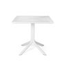 NARDI CLIP 80 White minimalist Complete outdoor tables