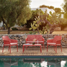 NARDI NET BENCH Red modern Outdoor benches