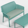 NARDI NET BENCH Mint modern Outdoor benches