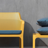NARDI NET BENCH Yellow modern Outdoor benches