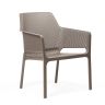 NARDI NET RELAX Taupe minimalista Műanyag kültéri szék