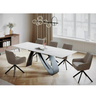 SI DIONA 160-240 White design Indoor extendable dining table