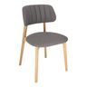 T MARY UP Grey classic Upholstered indoor chair