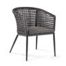 GR CUBA Grey modern Polyrattan outdoor chair