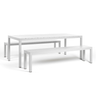 NARDI SET RIO BENCH ALU White modern Outdoor set