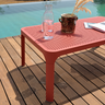 NARDI NET TABLE 100 Red design Outdoor side tables