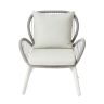 GR SAMOA Utolsó 1db Bemutatódarab  White, Grey design Polyrattan outdoor armchair