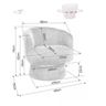 SI COSMO Grey design Upholstered armchairs