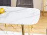 SI SALLY Gold elegant Indoor fixed dining table