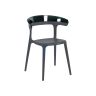 YA LUNA Black modern Plastic outdoor chairs