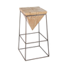 BT TRIANGOLO industrial Indoor wooden bar stool